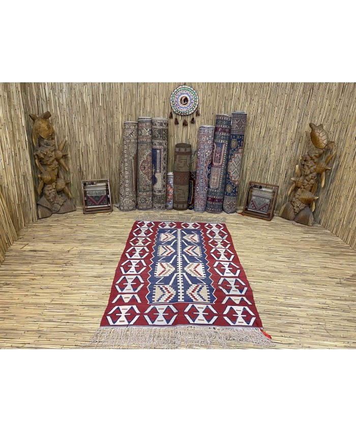 Handmade Turkish Kayseri Original Silk Kilim – FREE SHIPPING..!